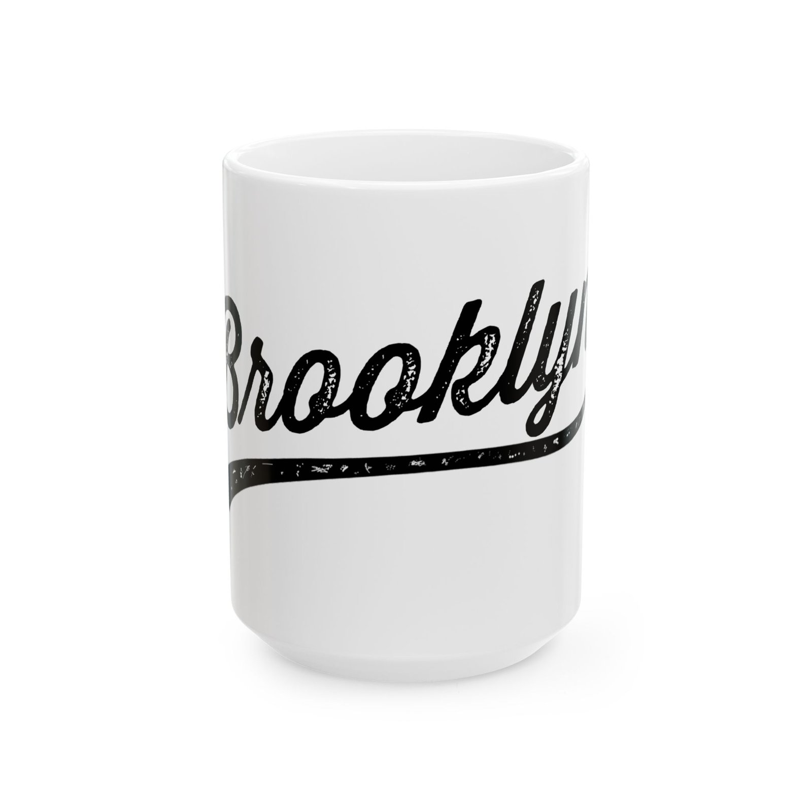 Brooklyn White Ceramic Mug (11oz, 15oz) - Image 7