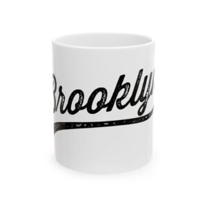 Brooklyn White Ceramic Mug  (11oz, 15oz)