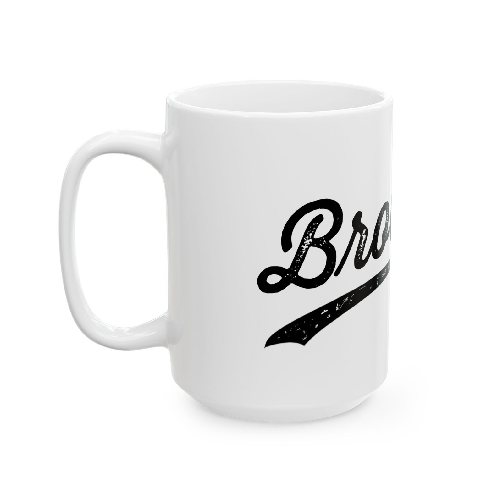 Brooklyn White Ceramic Mug (11oz, 15oz) - Image 8