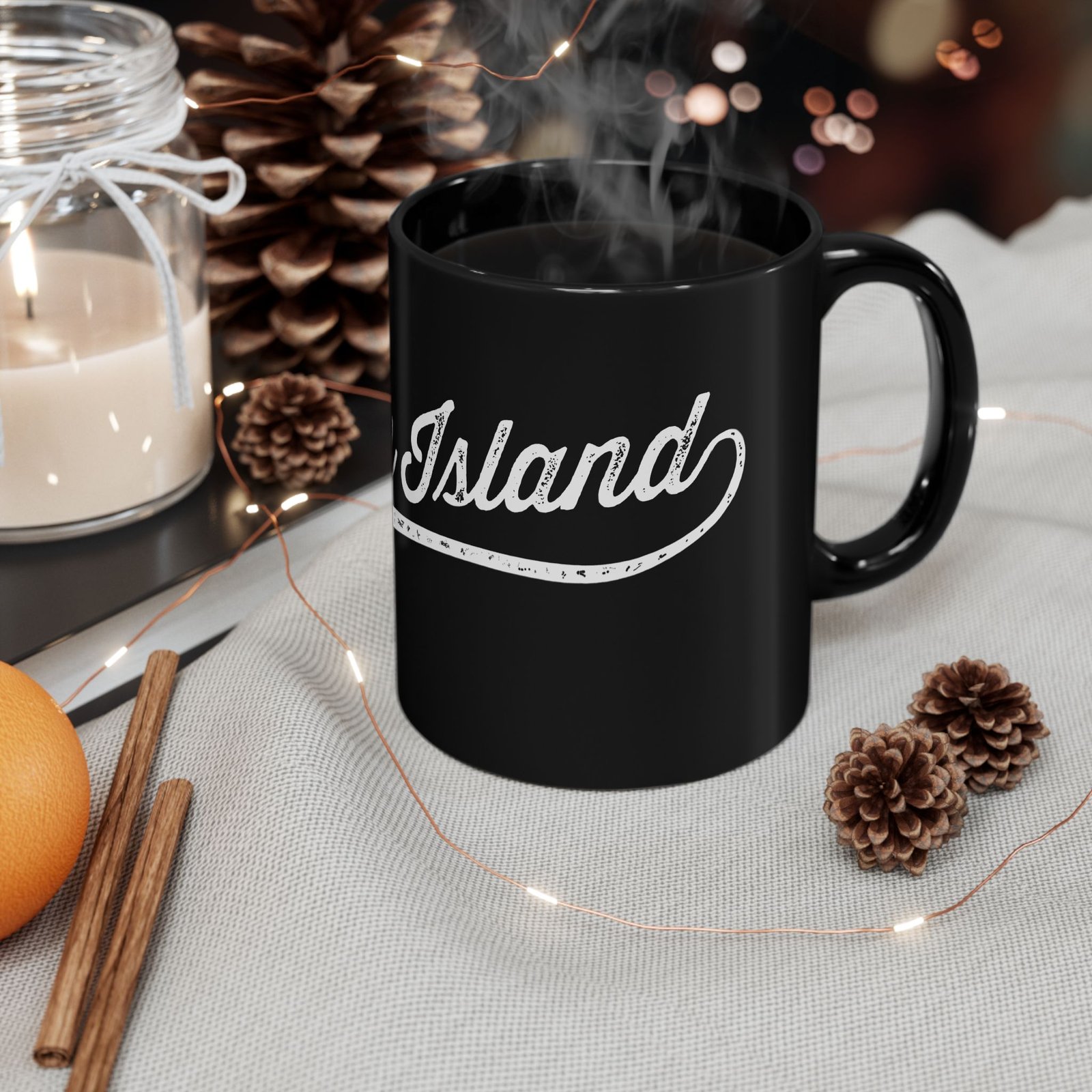 Staten Island Black Mug (11oz, 15oz) - Image 4