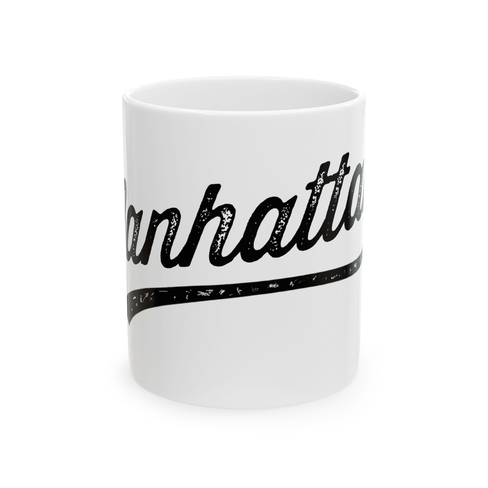 Manhattan White Ceramic Mug (11oz, 15oz)