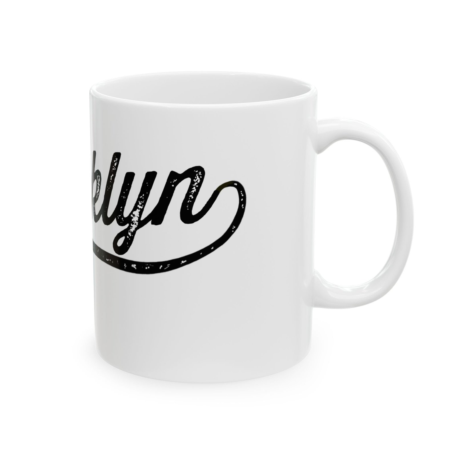 Brooklyn White Ceramic Mug (11oz, 15oz) - Image 3