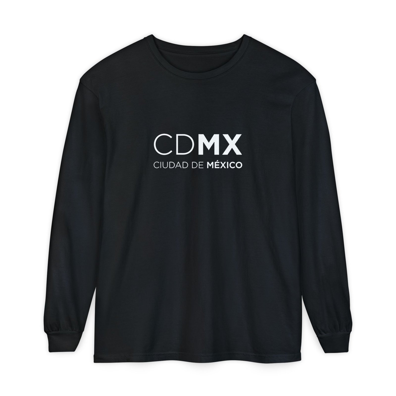 CDMX Logo Long Sleeve T-Shirt, Ciudad de México Apparel, Angel Back Urban Streetwear Full Logo - Image 34