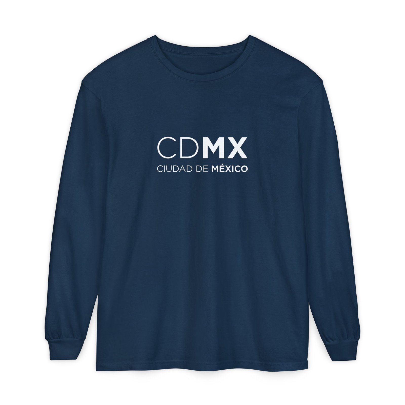 CDMX Logo Long Sleeve T-Shirt, Ciudad de México Apparel, Angel Back Urban Streetwear Full Logo - Image 29