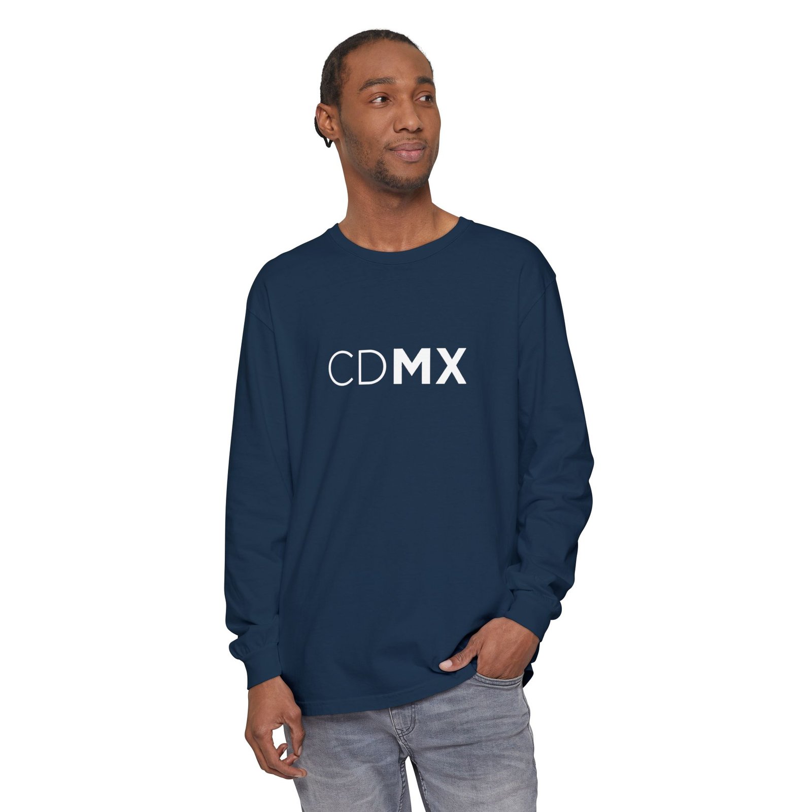 CDMX Logo Long Sleeve T-Shirt, Ciudad de México Apparel, Angel Back Urban Streetwear - Image 29