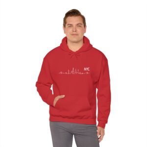 NYC Skyline Hoodie — Minimalist New York City Outline