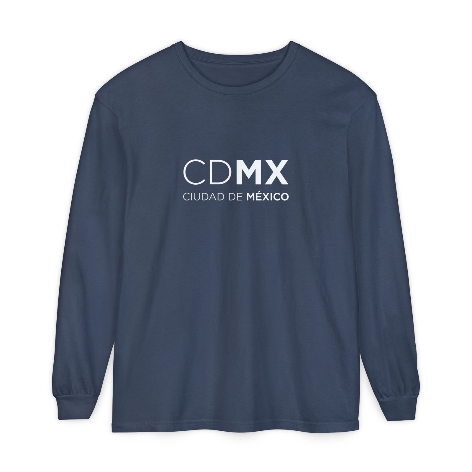 CDMX Logo Long Sleeve T-Shirt, Ciudad de México Apparel, Angel Back Urban Streetwear Full Logo - Image 25