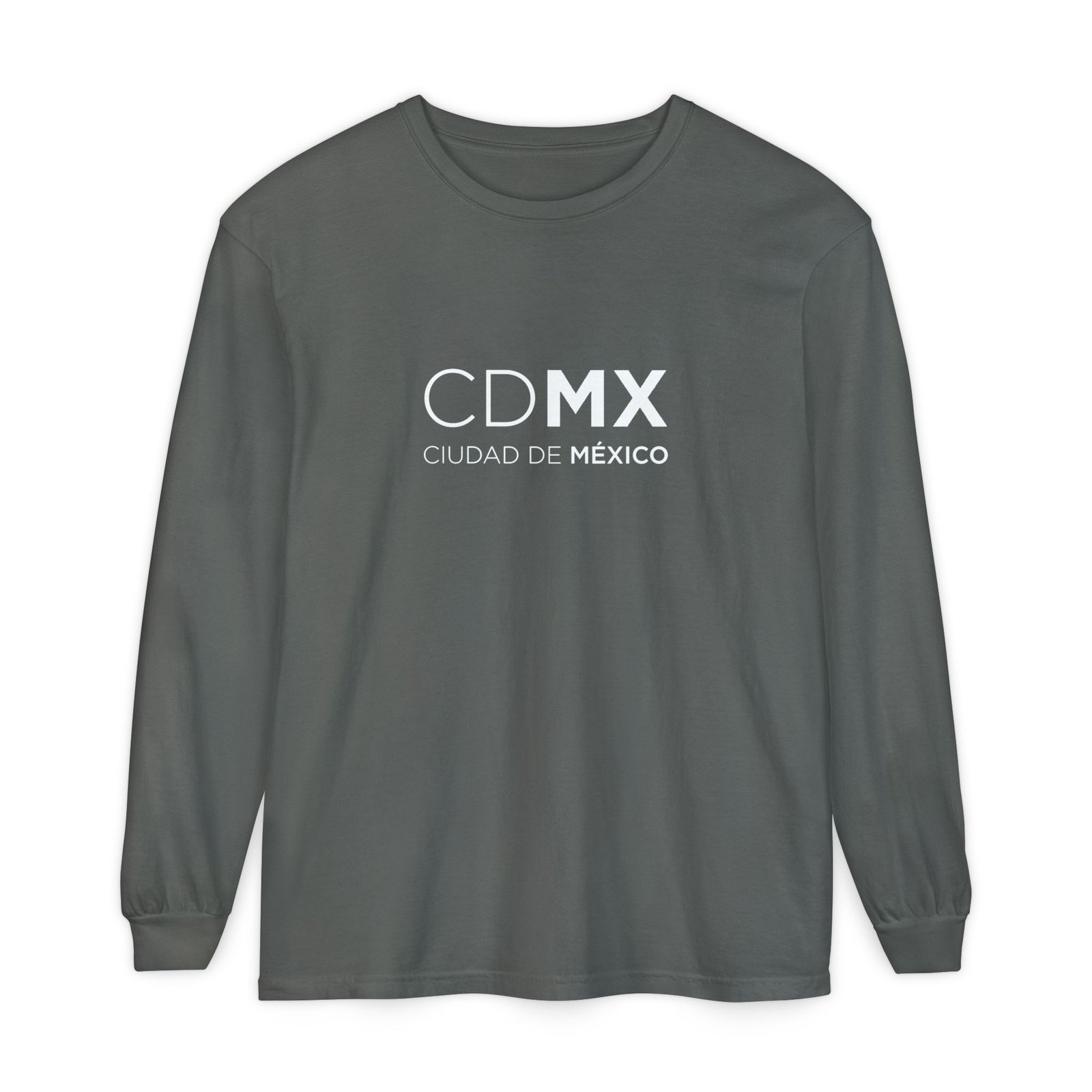 CDMX Logo Long Sleeve T-Shirt, Ciudad de México Apparel, Angel Back Urban Streetwear Full Logo - Image 21