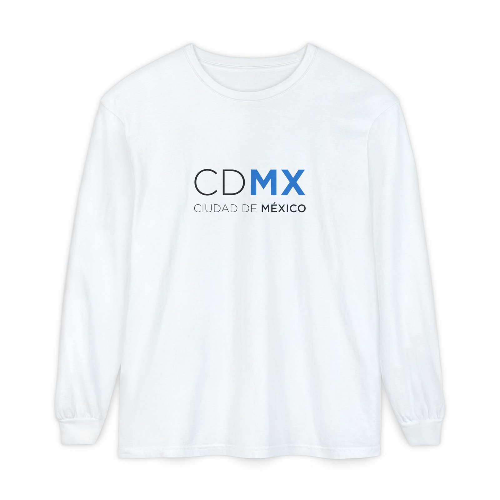 CDMX Logo Long Sleeve T-Shirt, Ciudad de México Apparel, Angel Back Urban Streetwear Full Logo - Image 5
